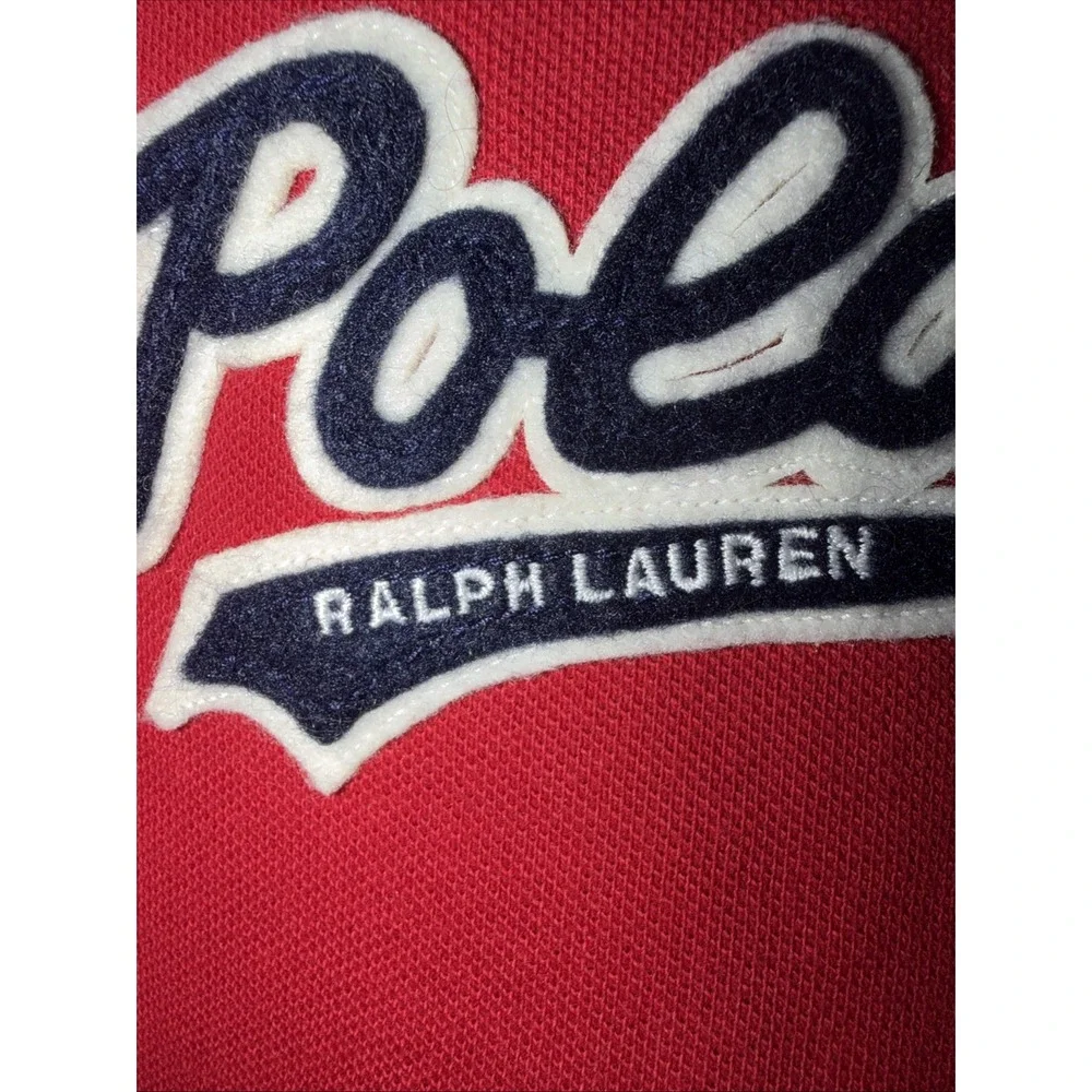 Polo Ralph Lauren Men's Spellout 1/4 Button Polo Shirt M Spell Out‎ Rare Size XL - Picture 8 of 16